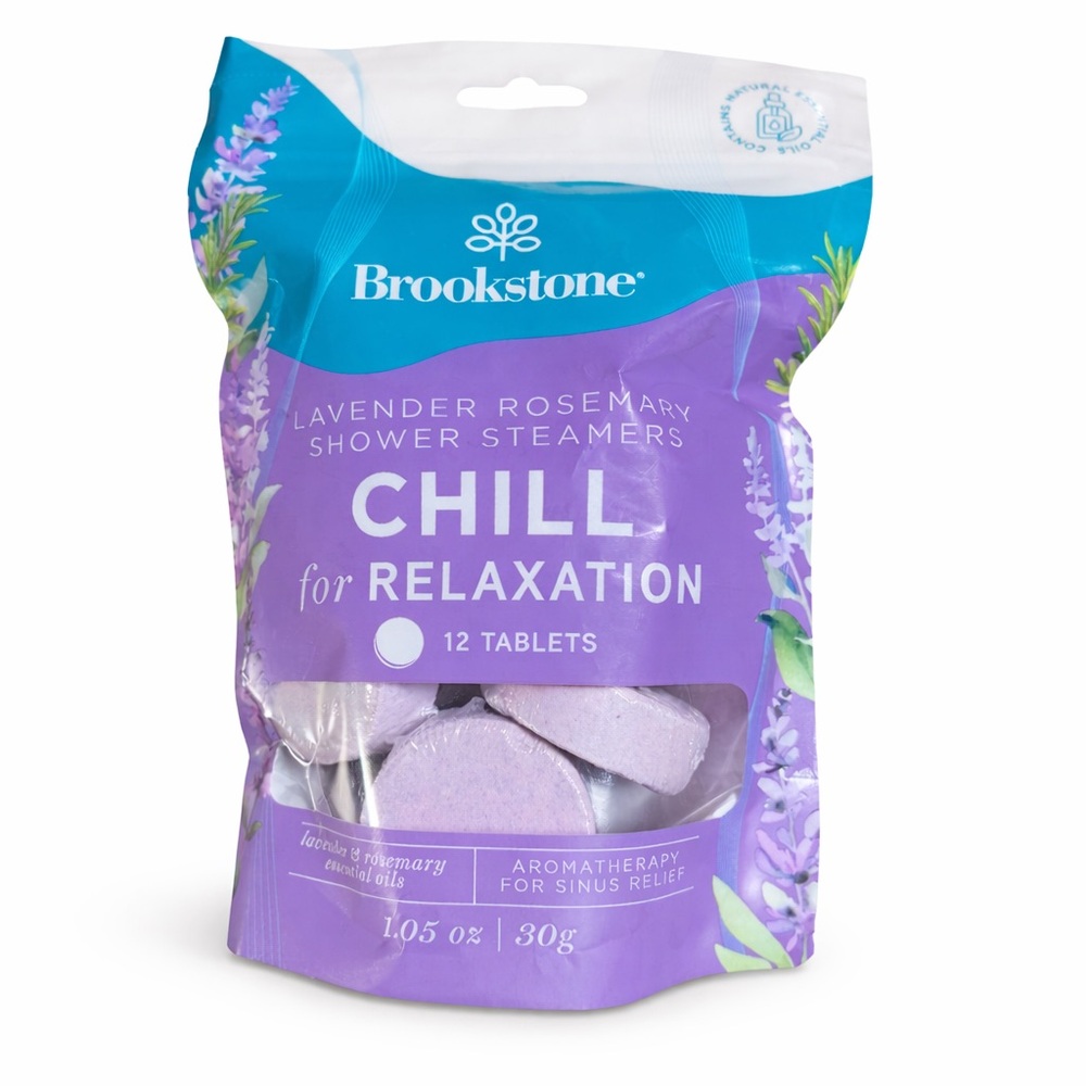 Brookstone Lavender‎ Rosemary Shower Steamers 12ct Relax